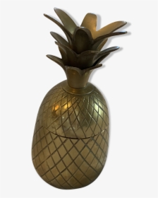 Pineapple In Brass Ice Bucket   Src Https - Pineapple, HD Png Download, Transparent PNG